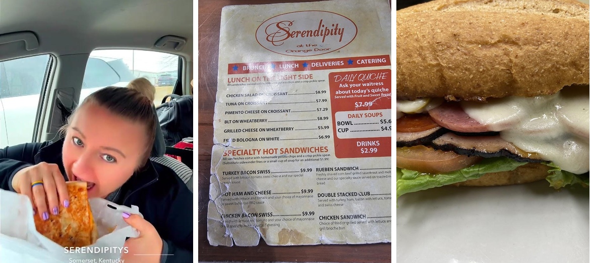Serendipity at the Orange Door Menu